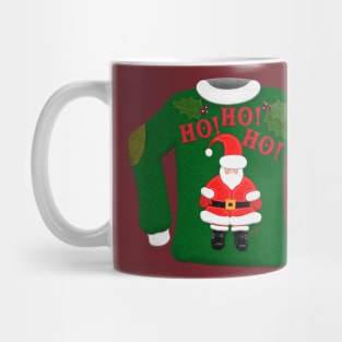 Tacky Christmas Sweater | Ho! Ho! Ho! Santa | Cherie's Art(c)2021 Mug